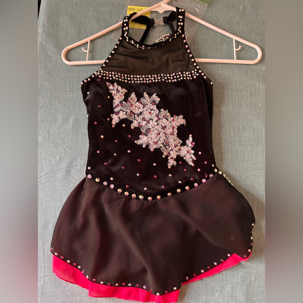 Black and Pink Twirling/Dance/Skating Dress